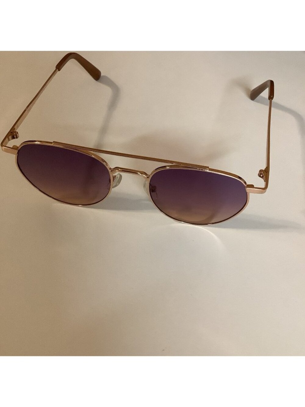 Women's Aviator Sunglasses Rose Gold  UVA/UVB Protection Multi Color Lenses Used